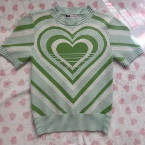 Sonoma Girls Knit Sweater Shirt With Heart Design XS